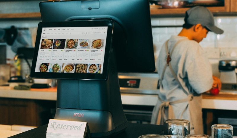 Digitalized menu ready for a diner to order