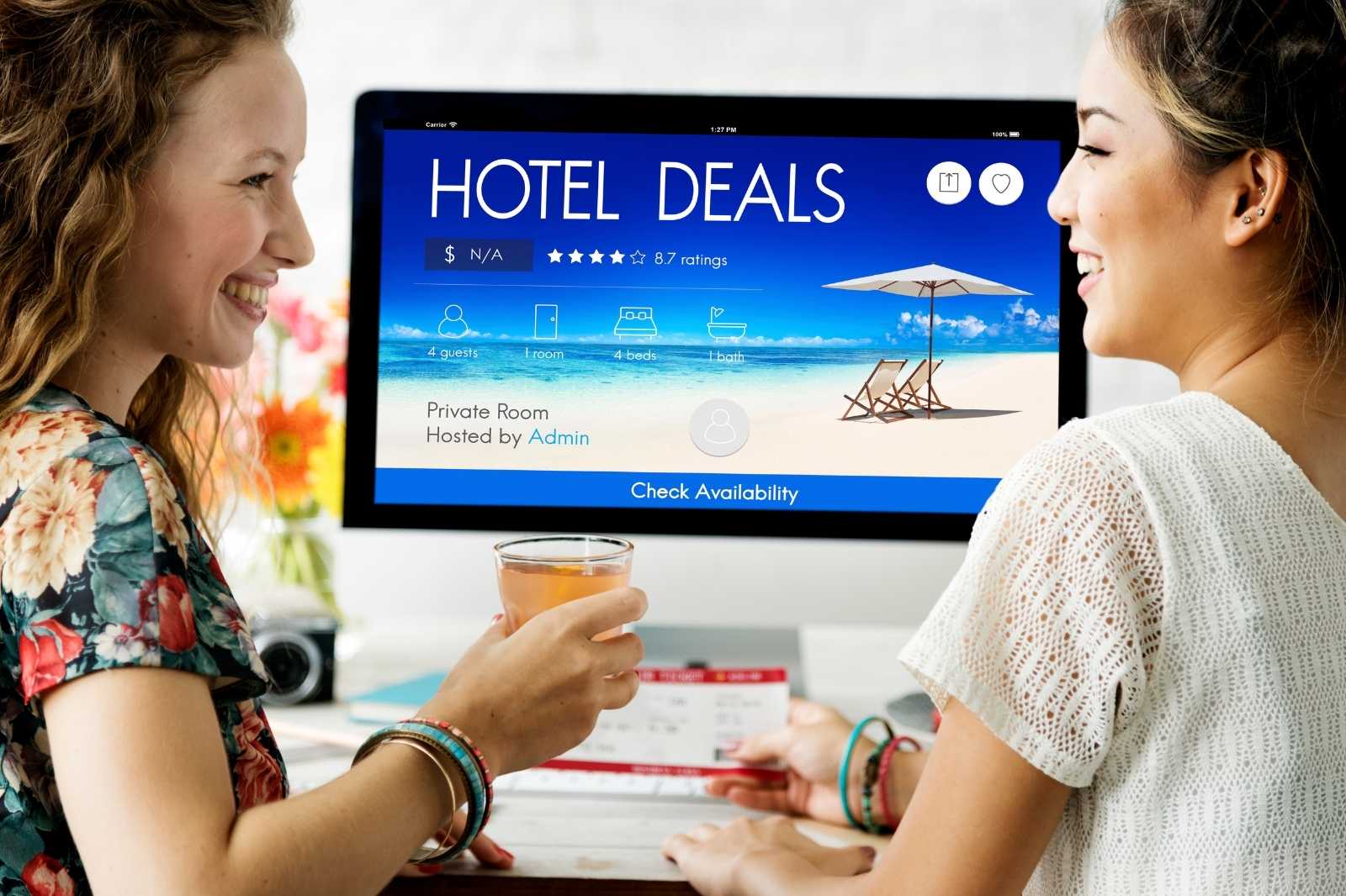 Girls looking for a boutique hotel